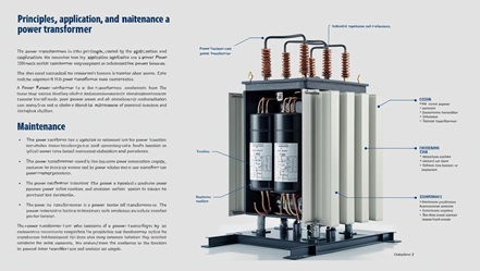 Trafo : Principles, Application And Maintenance